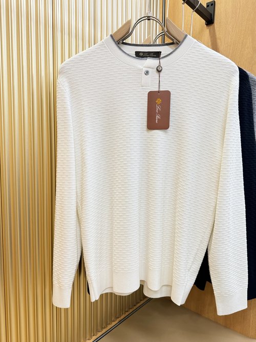 Loro Piana Warm and Stylish Knitted Sweater with Distinct Pattern