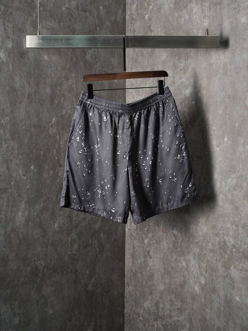 Louis Vuitton Monogram Raindrop Print Silk Shorts