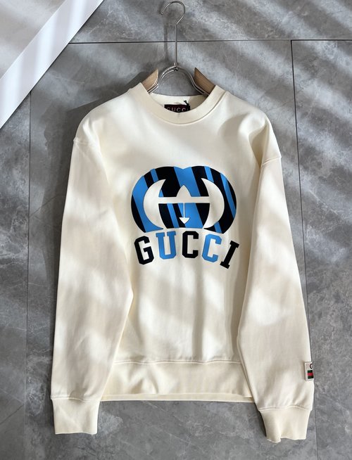 Gucci Cute Logo Printed Round Neck Sweatshirt