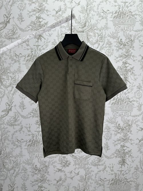 Gucci GG Knit Embroidered Polo Shirt
