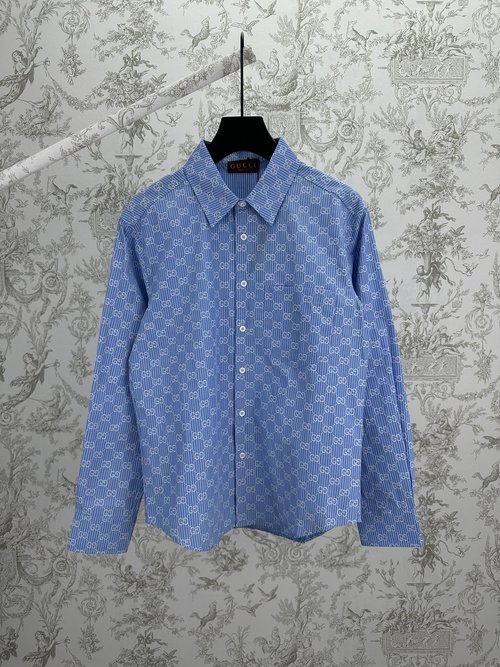 Gucci Elegant Jacquard Dress Shirt