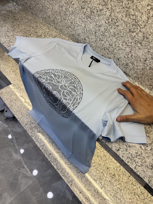 Versace Fashionable Round Neck Short Sleeve with Logo
