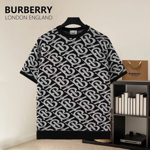 Versace High-saturation TB Jacquard Knit Blouse