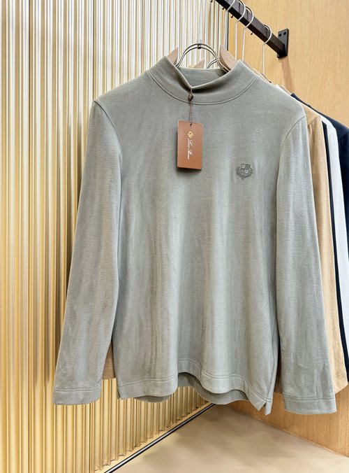 Loro Piana Luxurious Cashmere Blend Long-sleeve T-shirt