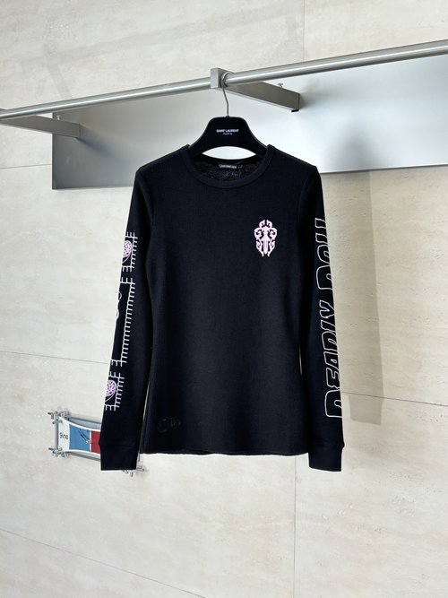 Chrome Hearts Waffle Long-Sleeve T-Shirt with Print