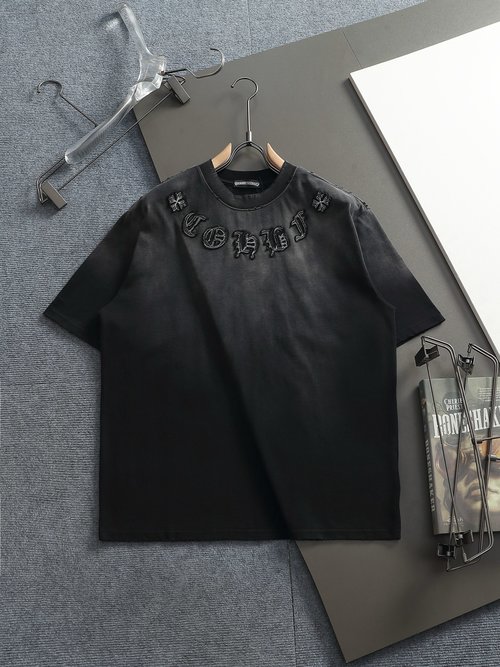 Chrome Hearts Cross Patch Embroidered Comfortable T-Shirt