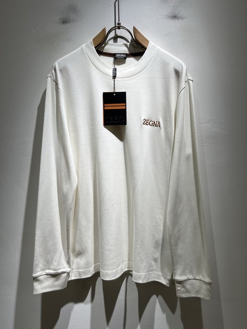 Zegna Cozy Long-Sleeve Shirt with Embroidery Logo