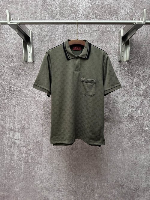 Gucci Double-G Plain Knit Casual Shirt