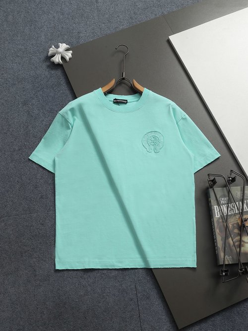 Chrome Hearts Horseshoe Appliqué Embroidered Comfortable T-Shirt