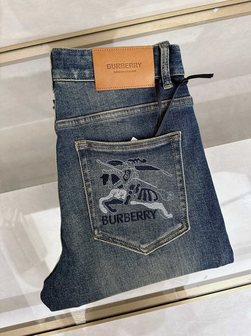 Burberry High-quality Custom Jeans with Classic Logo