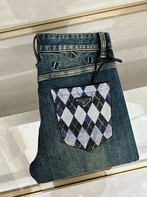 Prada High-quality Custom Jeans with Classic Logo