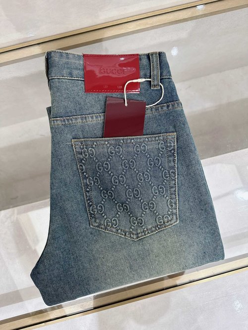 Gucci High-quality Custom Jeans with Classic Logo