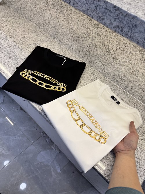 Balmain Premium Customized Round Neck Short Sleeve