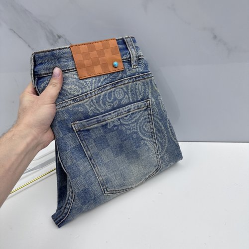 Louis Vuitton Custom Washable Stretch Jeans, Breathable