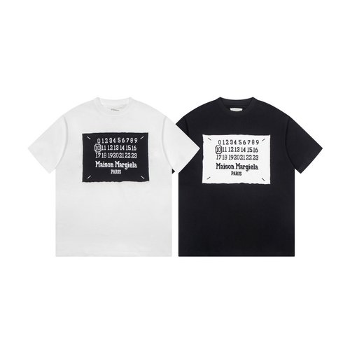 Maison Margiela Patchwork Embroidery Short Sleeve T-Shirt