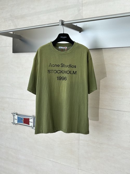 Dior Muddy Print Distressed Logo Short Sleeve T-Shirt