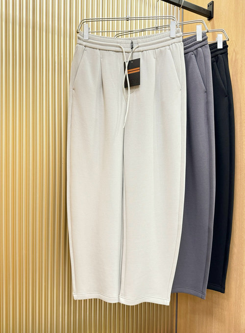 Zegna New Casual Pants with Imported Fabric