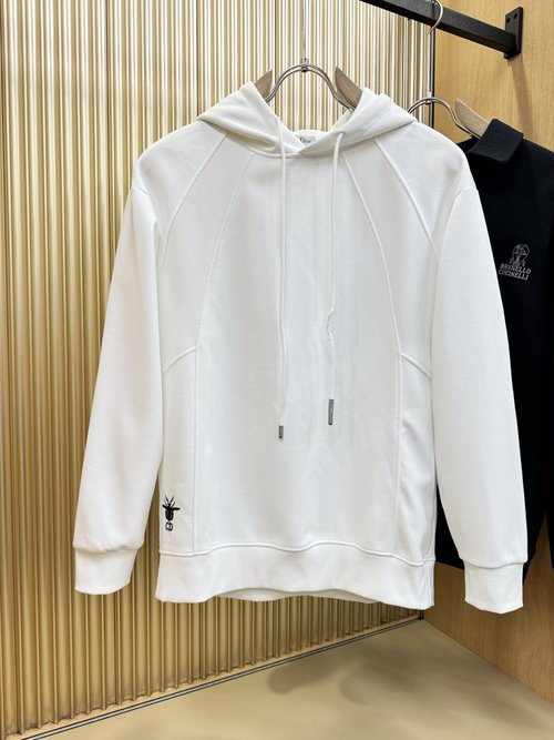 Dior New Long-Sleeve Hoodie with Classic Logo