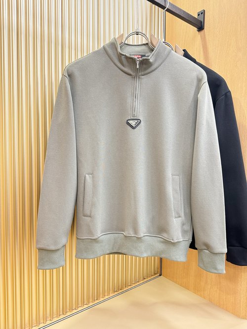 Prada Classic Logo Long Sleeve Sweatshirt