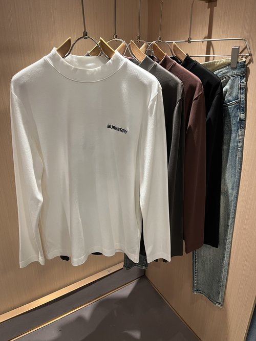 Burberry Luxury Long - Sleeve Base Layer with Logo