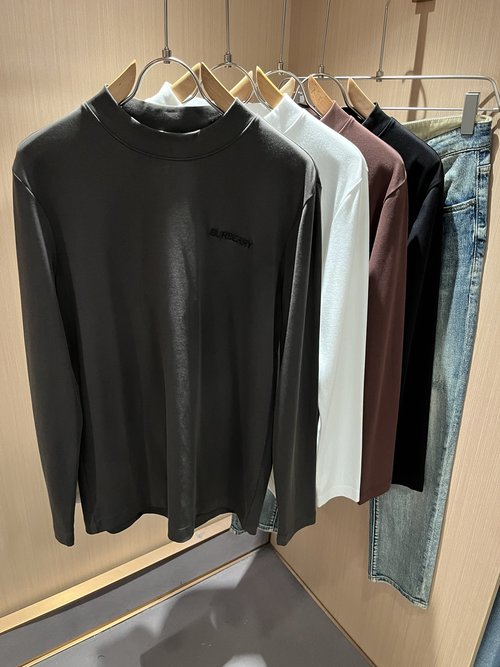 Burberry Luxury Long - Sleeve Base Layer with Logo
