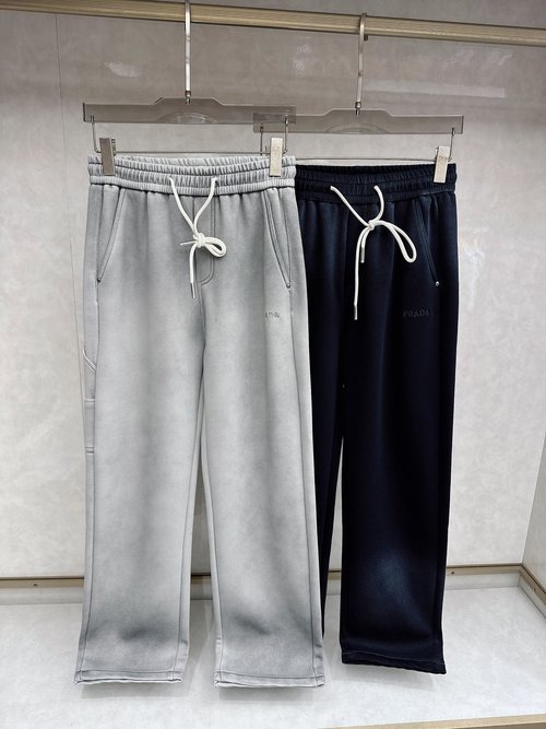 Prada Classic Logo Casual Pants of Luxury Quality