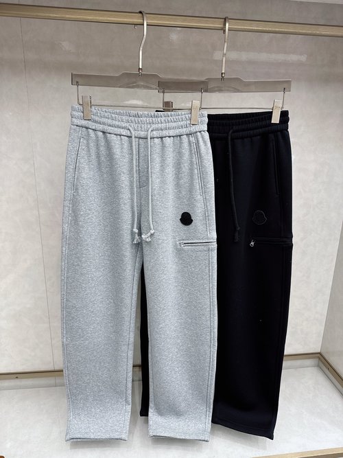 Moncler Elegant Custom Fabric Logo Casual Trousers