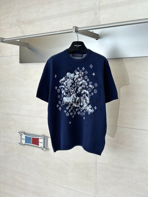 Louis Vuitton Year of the Horse Embroidered Short Sleeve T-Shirt