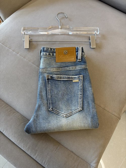 Fendi Soft Jeans with Luxury Leather Waist Tag