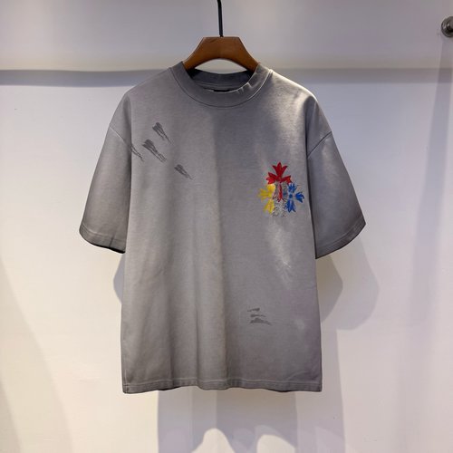 Chrome Hearts Cotton Base Layer in Solid Color with Pyrography and Colored Logo