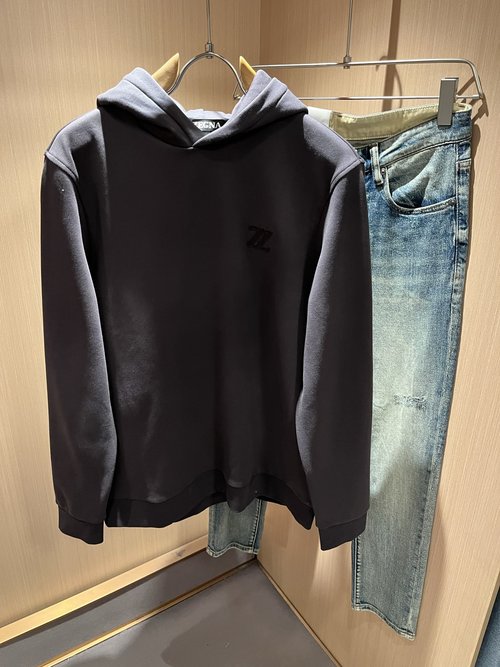 Zegna Casual Hooded Sweatshirt from Factory