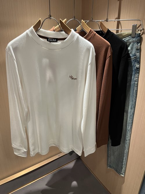 Zegna Casual Long-Sleeved Thermal Underwear with Logo