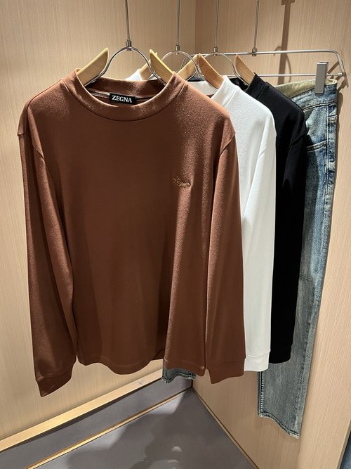 Zegna Casual Long-Sleeved Thermal Underwear with Logo