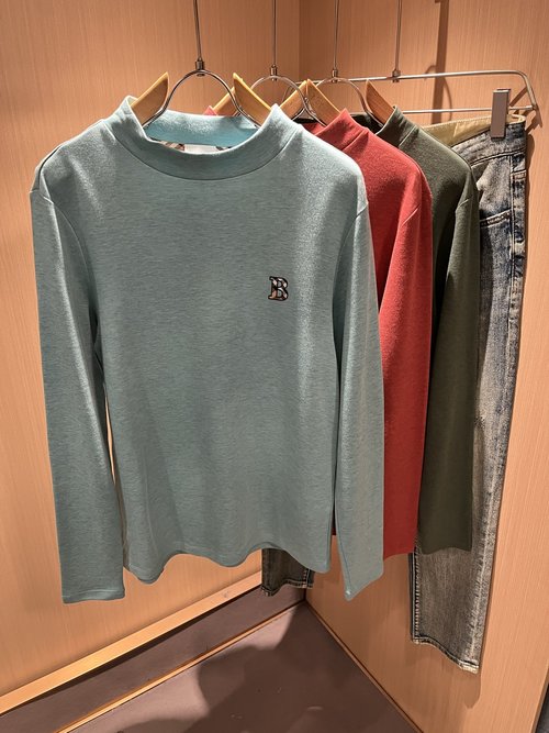 Burberry Long Sleeve Base Layer with Logo