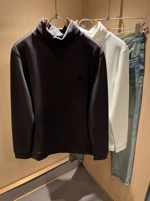 Zegna Warm and Soft Base Layer with Flocked Logo Embroidery