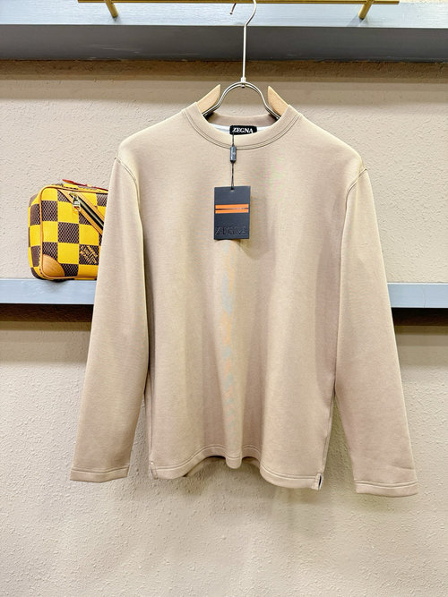 Zegna Classic Logo Long - Sleeve T - Shirt, Comfortable and Breathable