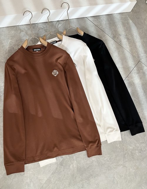 Zegna Cozy Long-Sleeve Underwear with Embroidered Logo