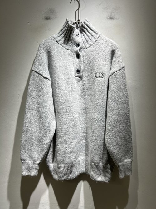 Dior Knitted Woolen Sweater with Logo Embroidery