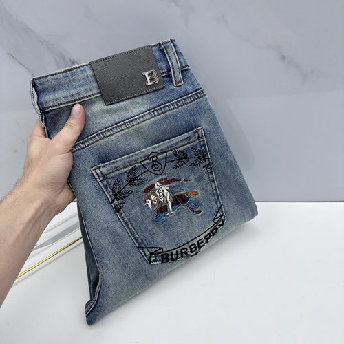 Burberry Custom Washable Jeans, Breathable and Comfortable