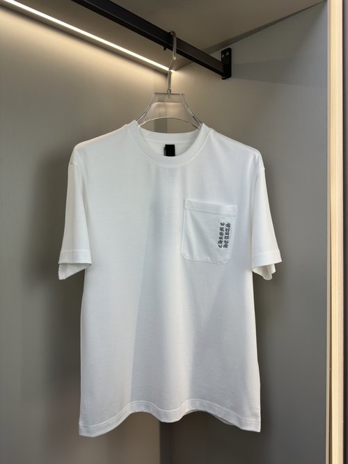 Chrome Hearts Short Sleeve T-Shirt with Comfortable Fabric and Logo Embroidery