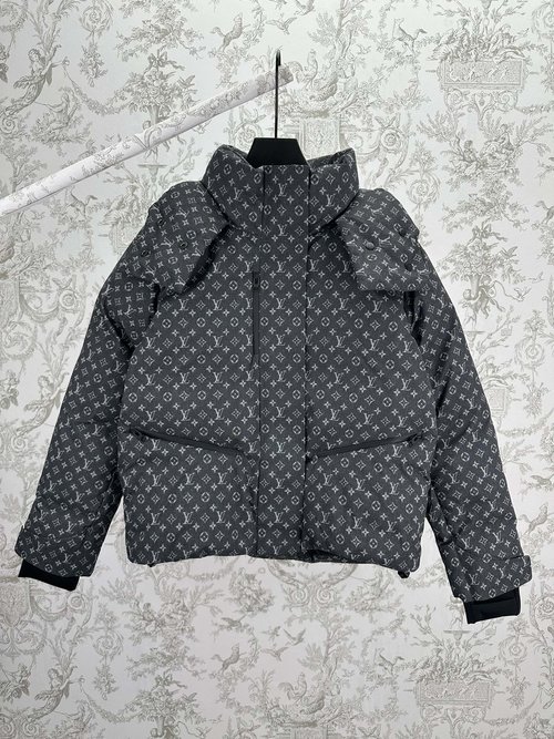 Louis Vuitton Denim Effect Monogram Ski Jacket