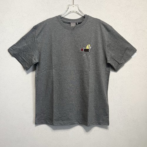 Dior Embroidered Horse-themed Round Neck Short Sleeve