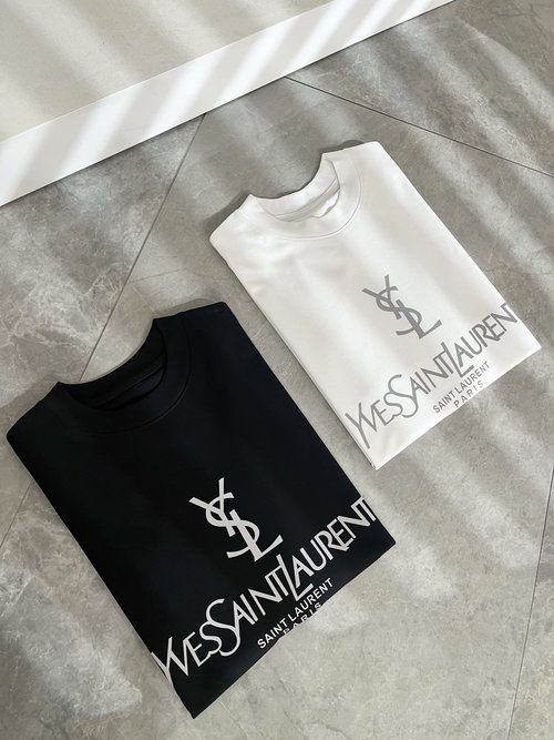 Yves Saint Laurent Exclusive Cotton T-shirt with Logo