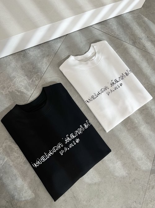 Maison Margiela Customized Cotton T-shirt with Logo Print