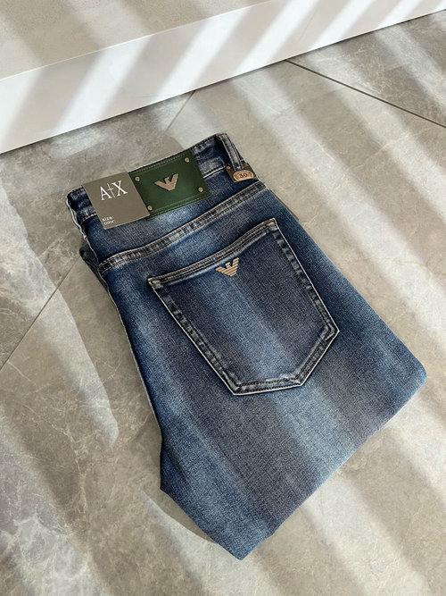 Armani Retro Denim Straight-Leg Jeans