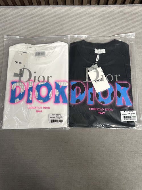 Dior Branded Pattern Comfortable Cotton T-Shirt