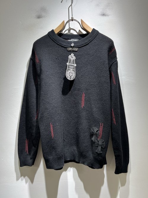 Chrome Hearts Fashionable Knitted Jacket with Logo Decoration