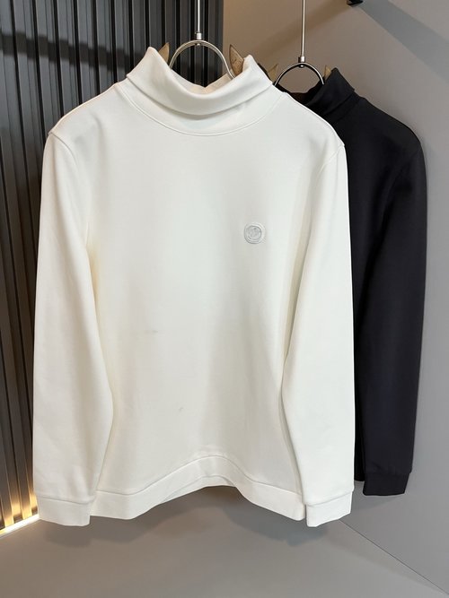 Zegna Warm Base Layer with Flocked Logo Embroidery