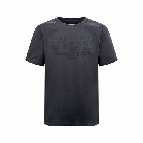 Maison Margiela Unfinished Embroidered Print T-shirt with Handmade Label
