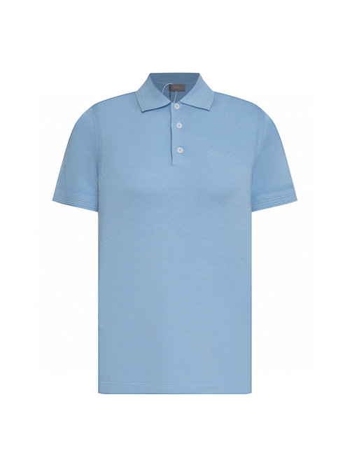 Dior Letter Jacquard Cashmere Knitted Short Sleeve in Black and Blue